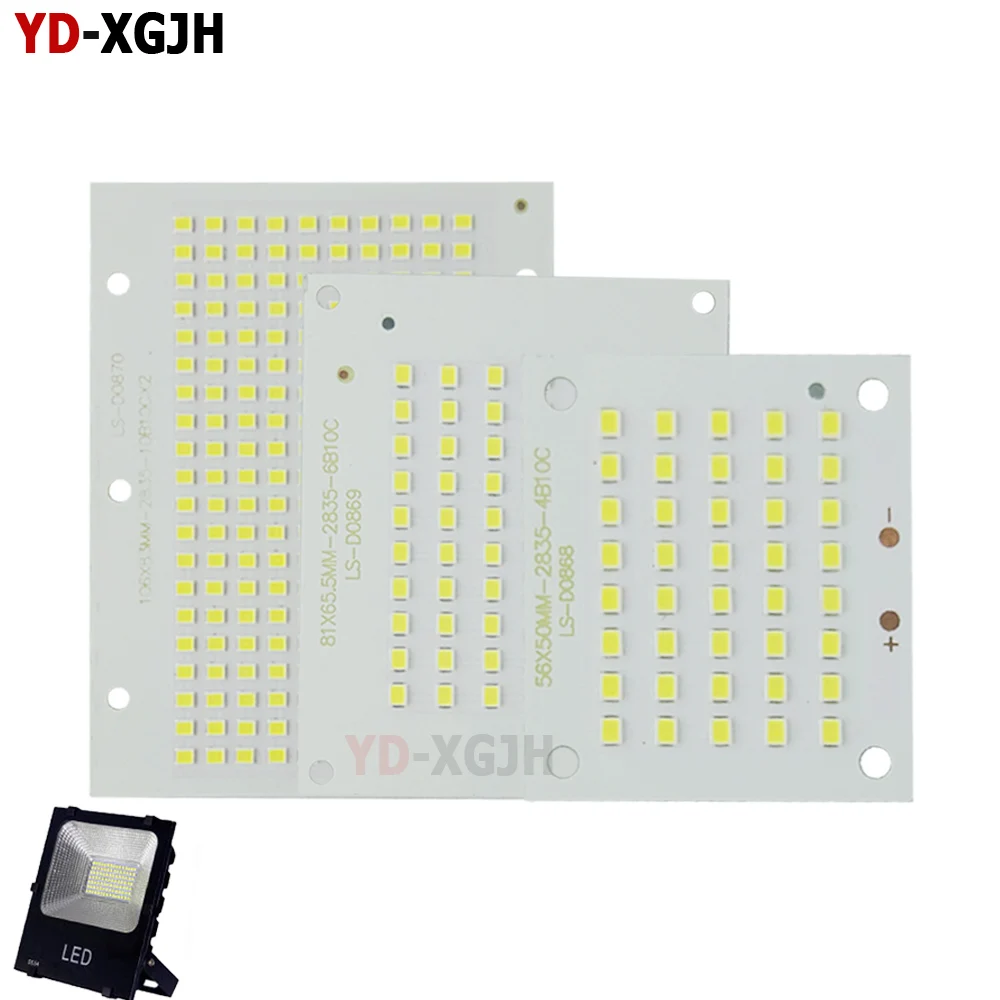 Full Power LED Flooding PCB SMD 2835 Led PCB Board 10W 20W 30W 50W 100W 150W 200W Aluminum for Ground engineering, stadium