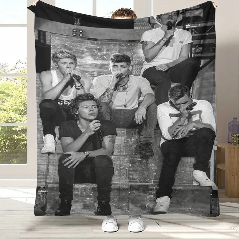 1D One D-Direction Boy Band Soft Flannel Throw Blanket,Cozy Warm Blanket for Bed,Sofa,Living Room,Picnic,Camping,Home Decor,Gift