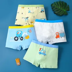 5 Pieces/Lot Boys Panties Kids Cartoon Pattern Boxers Baby Briefs Soft Short Pants 2024 New Children's Underwear