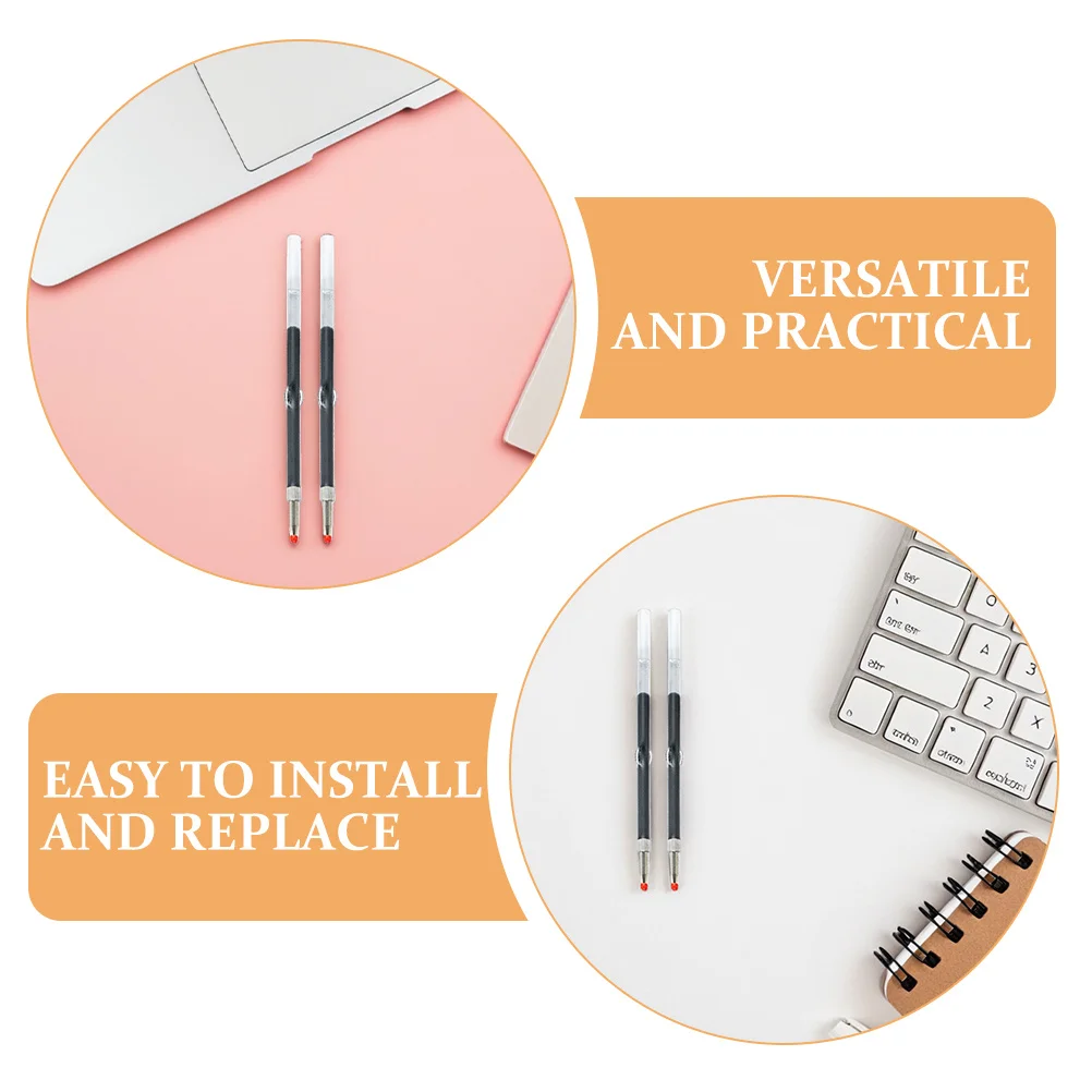 50Pcs Gel Ink Pen Refills Black Ink Smooth Writing Beadable Pen Refills for School Office Note Taking Black Beadable Pens