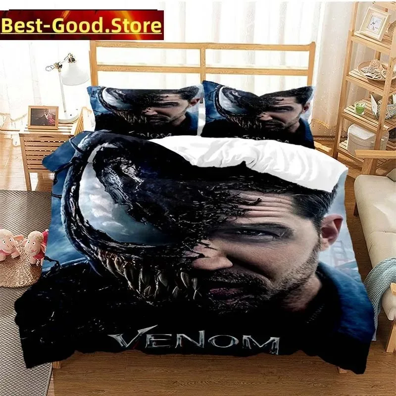 

3D Print Fashion Venoms Last Dance Bedding Set Boys Girls Twin Queen King Size Duvet Cover Pillowcase Bed boys Adult Bedroom