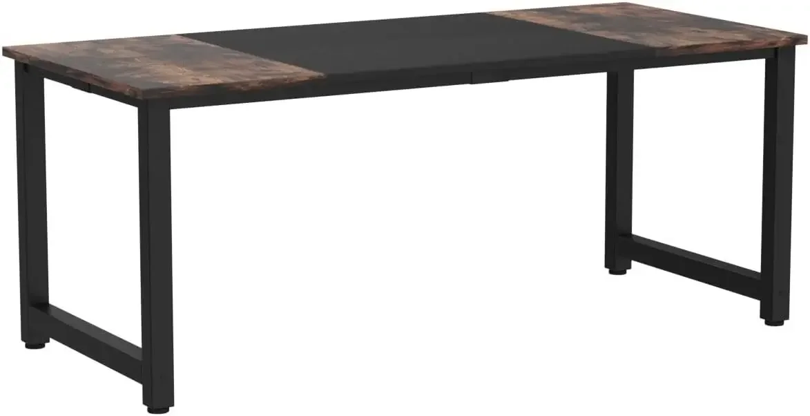 Tribesigns 70.8”Executive Desk, Large Office Computer Desk with Thicken Frame, Modern Simple Workstation Business Furniture