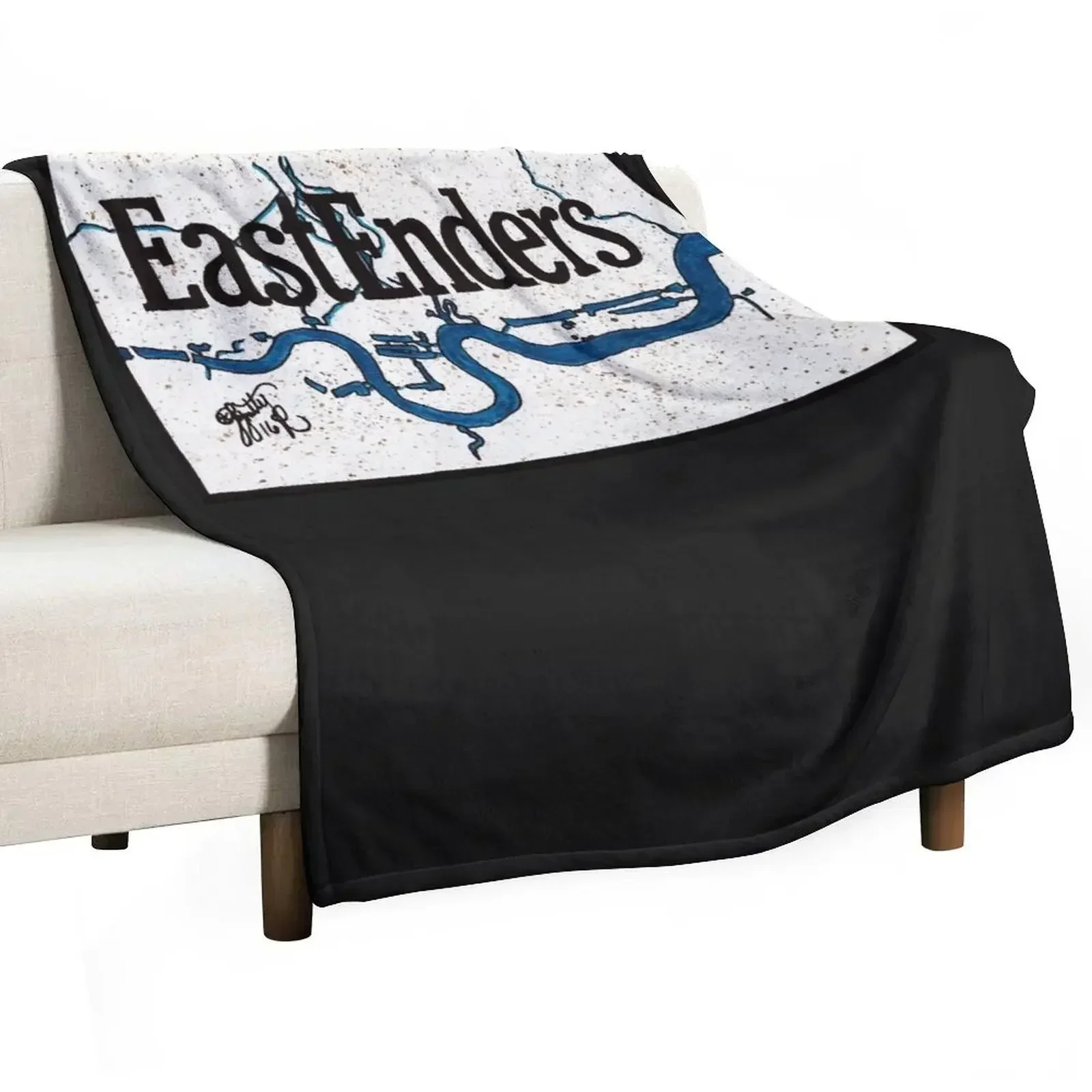 

Eastender river classic t shirt Throw Blanket Large Kid'S Decorative Sofas Blankets