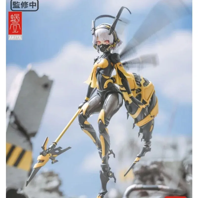 In Stock Snail Shell Machine Girl BEE-03W Wasp Girl Bun-chan Anime Action Figures 1/12 Assembly Boy and Girl Collection Toy Gift