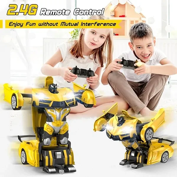 

Transform Remote Control Car, RC Cars for Boys Age 3-5 6-8, One-Button Transform Toy Cars, 2.4GHz