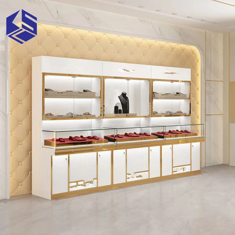 Custom.عرض متجر خزائن عرض المجوهرات حسب الطلب #2