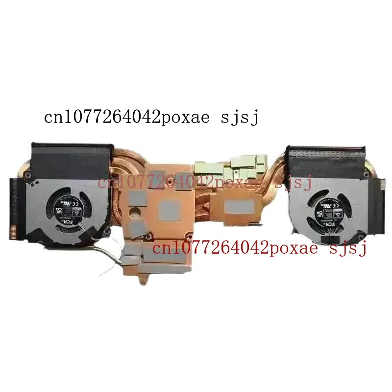 

SJ New Laptop CPU GPU Cooler Heatsink Fan for Medion Schenker 6-31-V15RN-101 RTX40 FCN 12V PN:MQQA