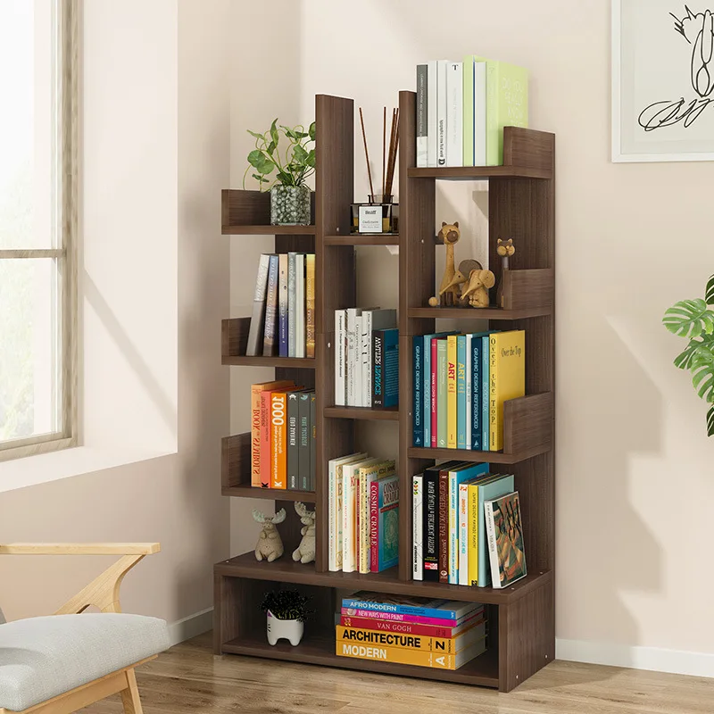 K-STAR Bookshelf Bookcase Simple Living Room Storage Rack Table Student Household Floor Economical Simple