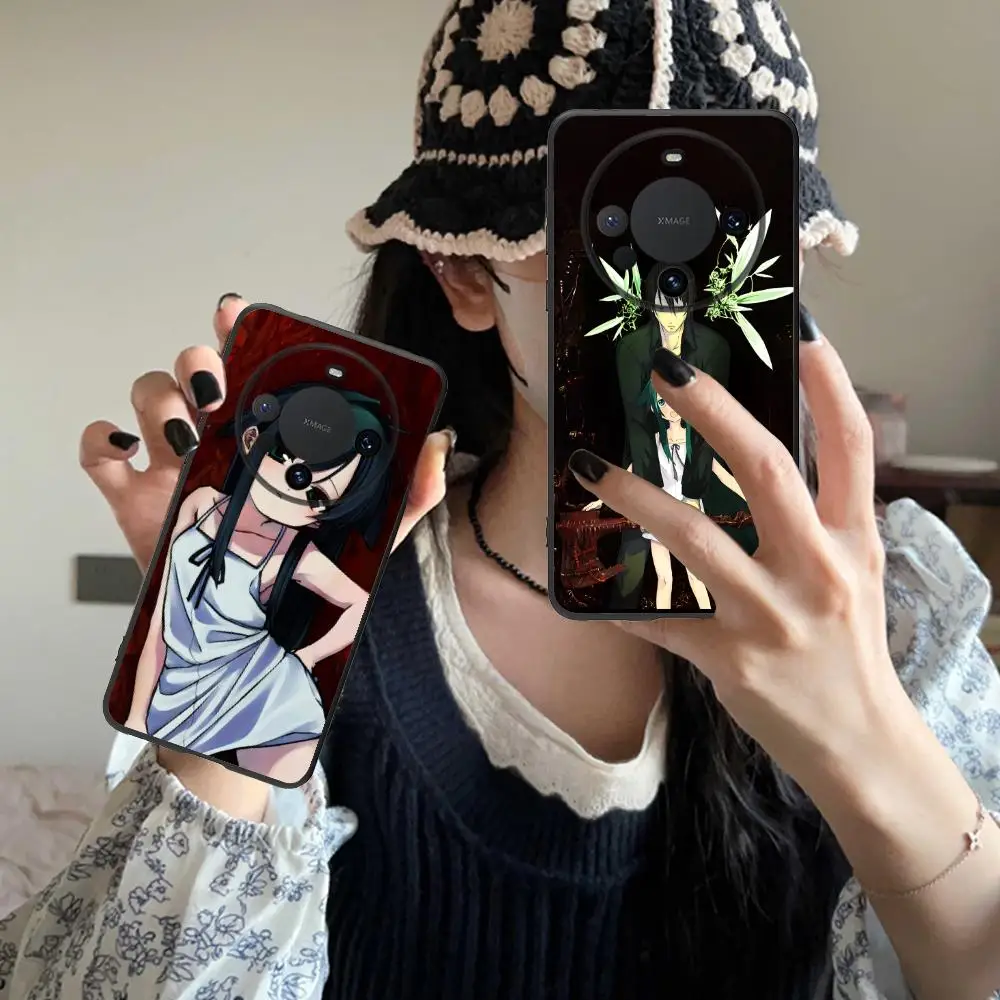 Saya no Uta حافظة هاتف محمول لهاتف هواوي ميت 60 50 40 30 20 10 Pro Plus Lite E 5G غطاء طباعة ملون غطاء هواتف محمولة جميل