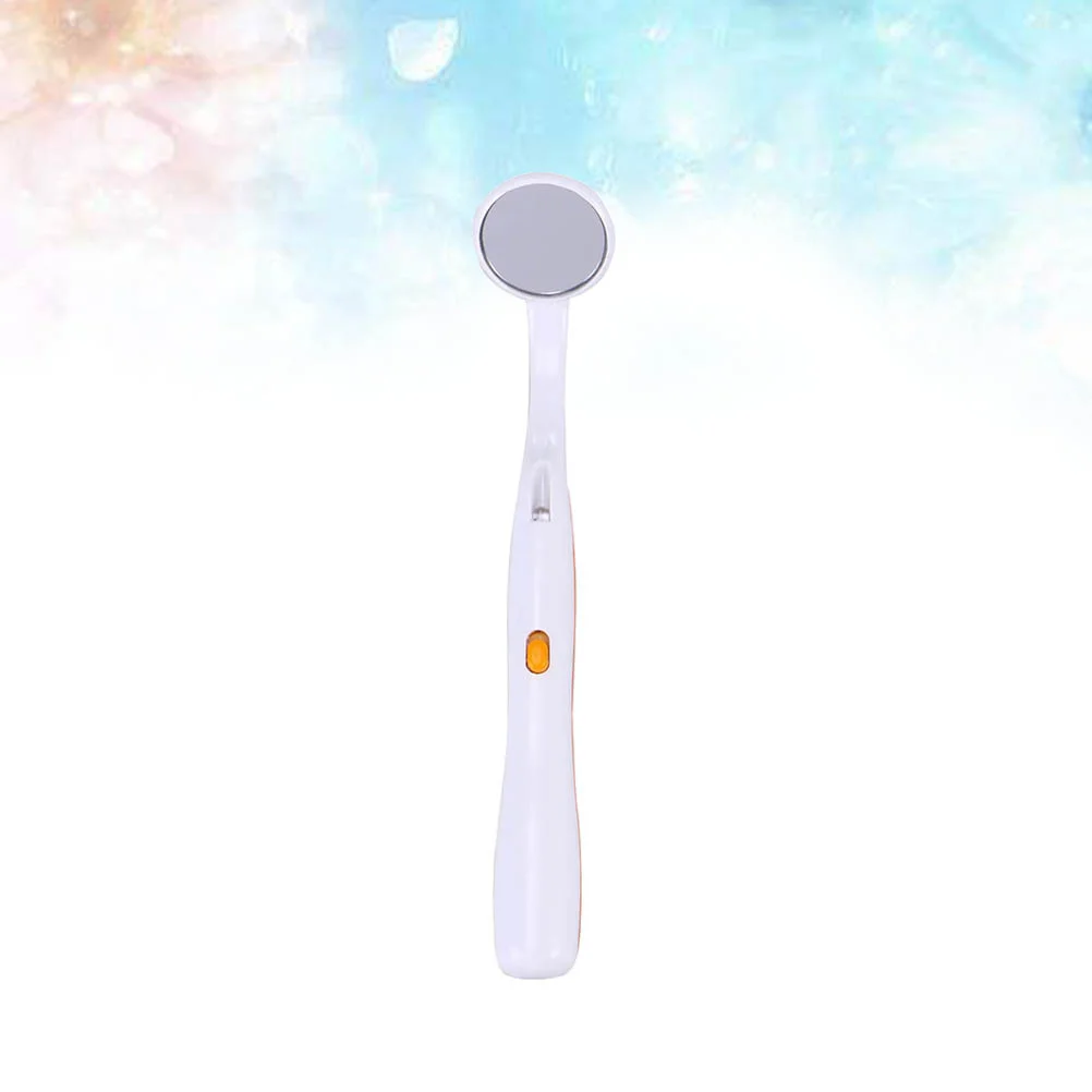 

Oral Dental Mirror Mouth Tooth Inspection Mirror with Bright LED Light for Dental Care (Orange) Mouth mirror