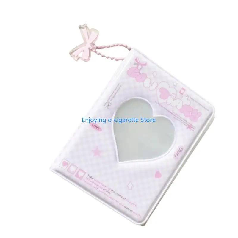 3-Zoll-Mini-Fotokarten-Albumbuch mit vorderem Sichtfenster, PVC-Einband und Charm-Akzent für die Aufbewahrung von Sammelkarten – Detail 10