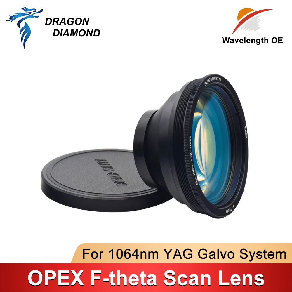 OPEX F-theta Scan Lens For 1064nm YAG Fiber Laser Galvo System 70X70 150X150 300X300 Scanner Field Fiber Focus Lens