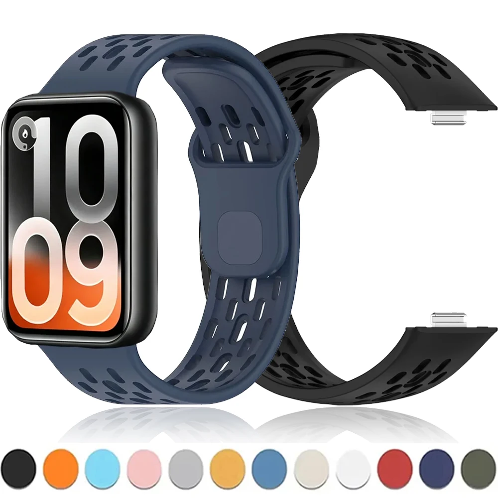 Silikonarmband für Xiaomi Mi Band 10 Pro/9 Pro/8 Pro Weiches Sportliches Atmungsaktives Armband für Redmi Watch 6-5-4 Zubehör