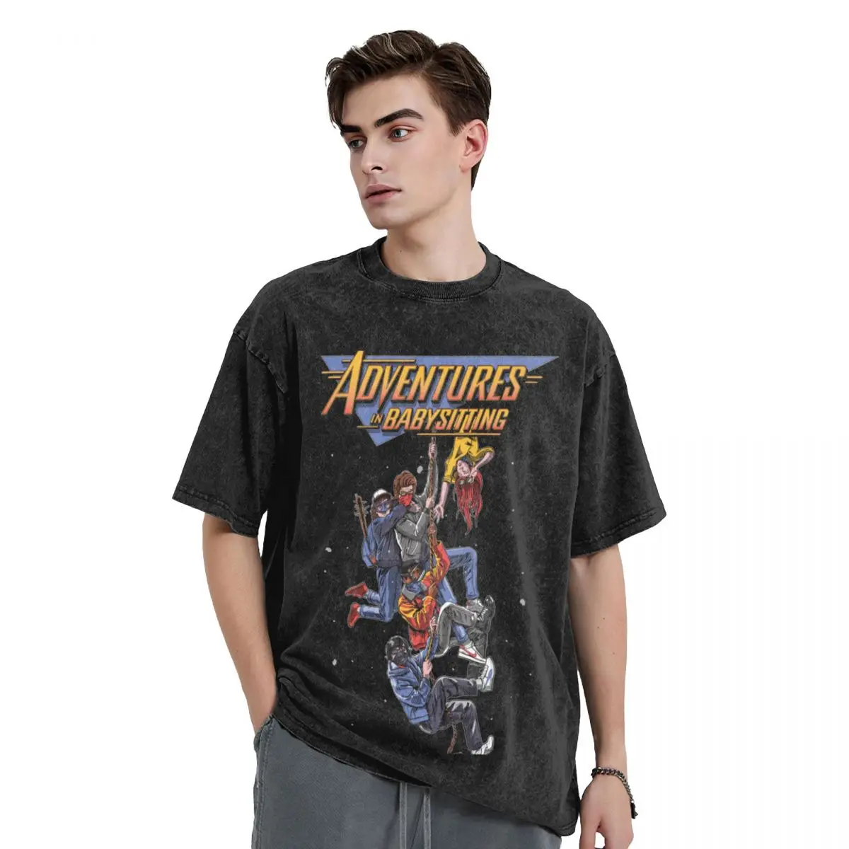 Steve's Adventure In Babysitting T-Shirt tops korean fashion anime tshirt mens graphic t-shirts pack