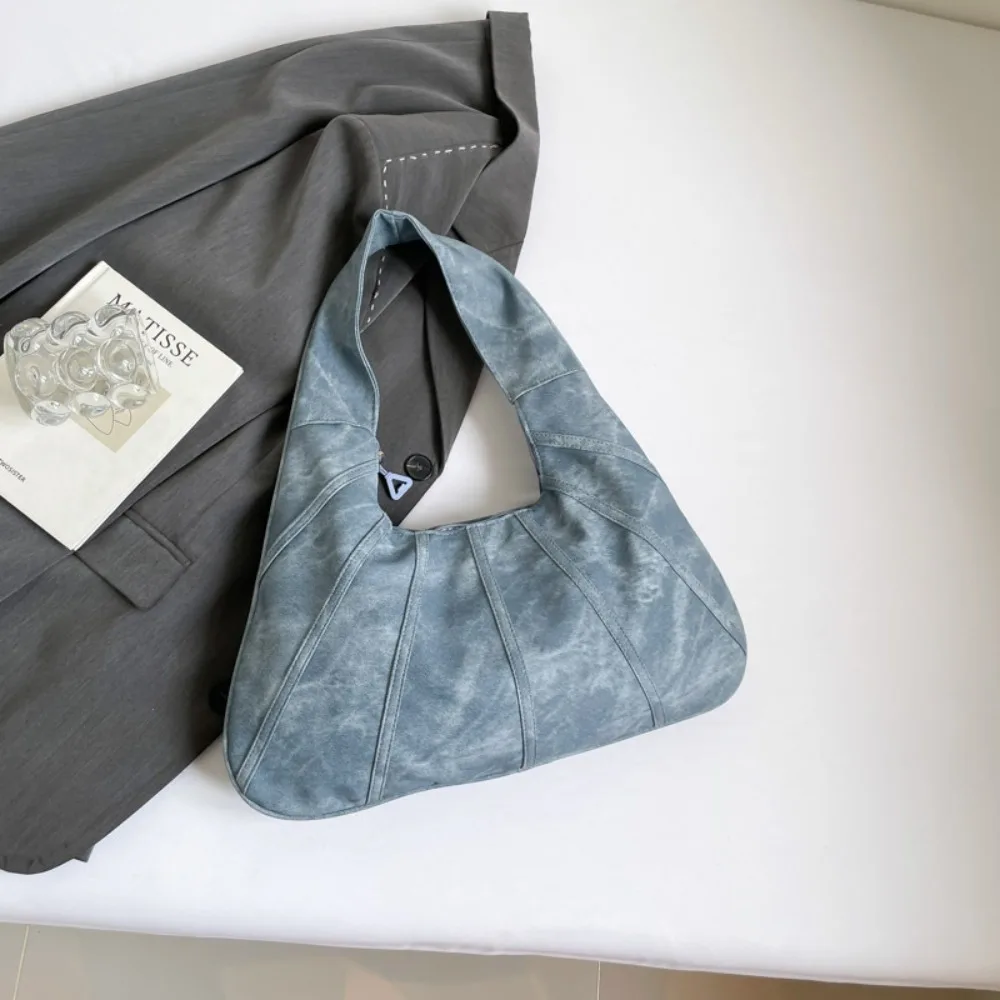 

Casual Shoulder Bag Vintage Hobo Bag Handbag Fashionable Underarm Bag Large Capacity Minority Design Crescent Bag Girls