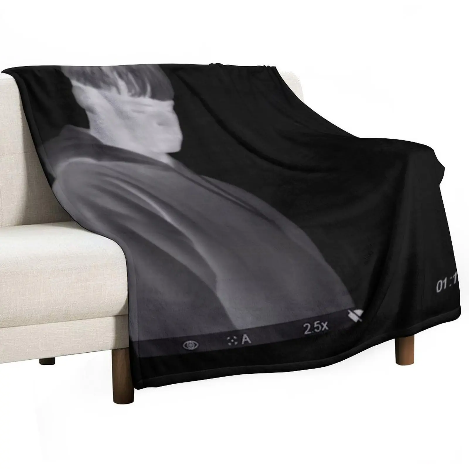 iridescence - joba b&w thermal Throw Blanket Winter beds Plush Flannel Blankets