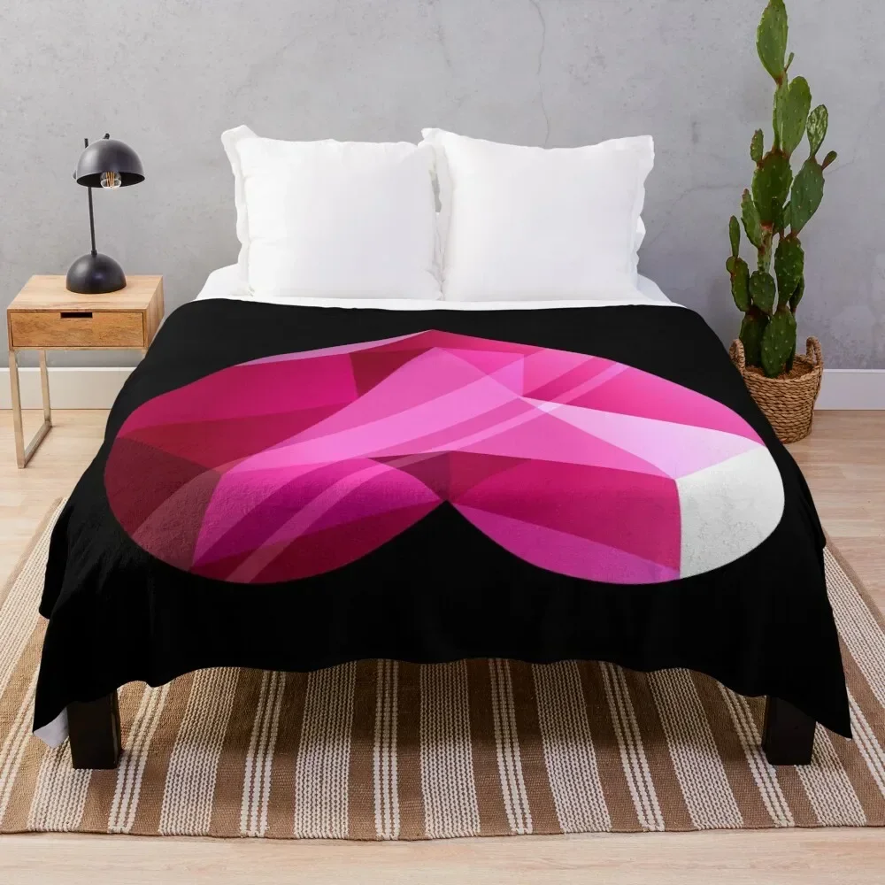 Steven Universe - Spinel Heart Gem 2nd Form - Black Background Throw Blanket Blankets For Baby Extra Large Throw Blankets