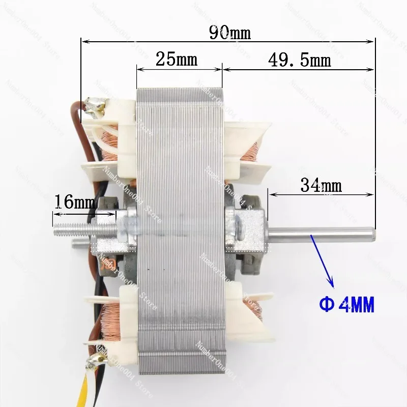 

Range Hood Motor European S84 Cover Pole Motor Three Revolutions Kitchen Exhaust Fan Oven Blower Motor