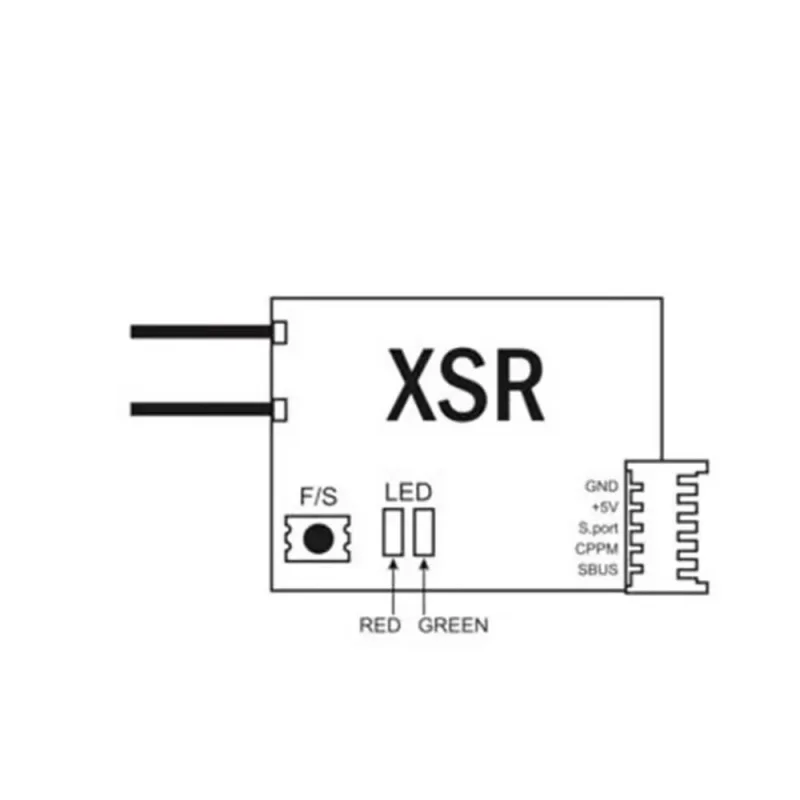 FrSky XSR 2.4GHz 16CH ACCST Receiver S-Bus CPPM Output Support X9D X9E X9DP X12S Radio Redundancy Receiver FPV Racing Drone