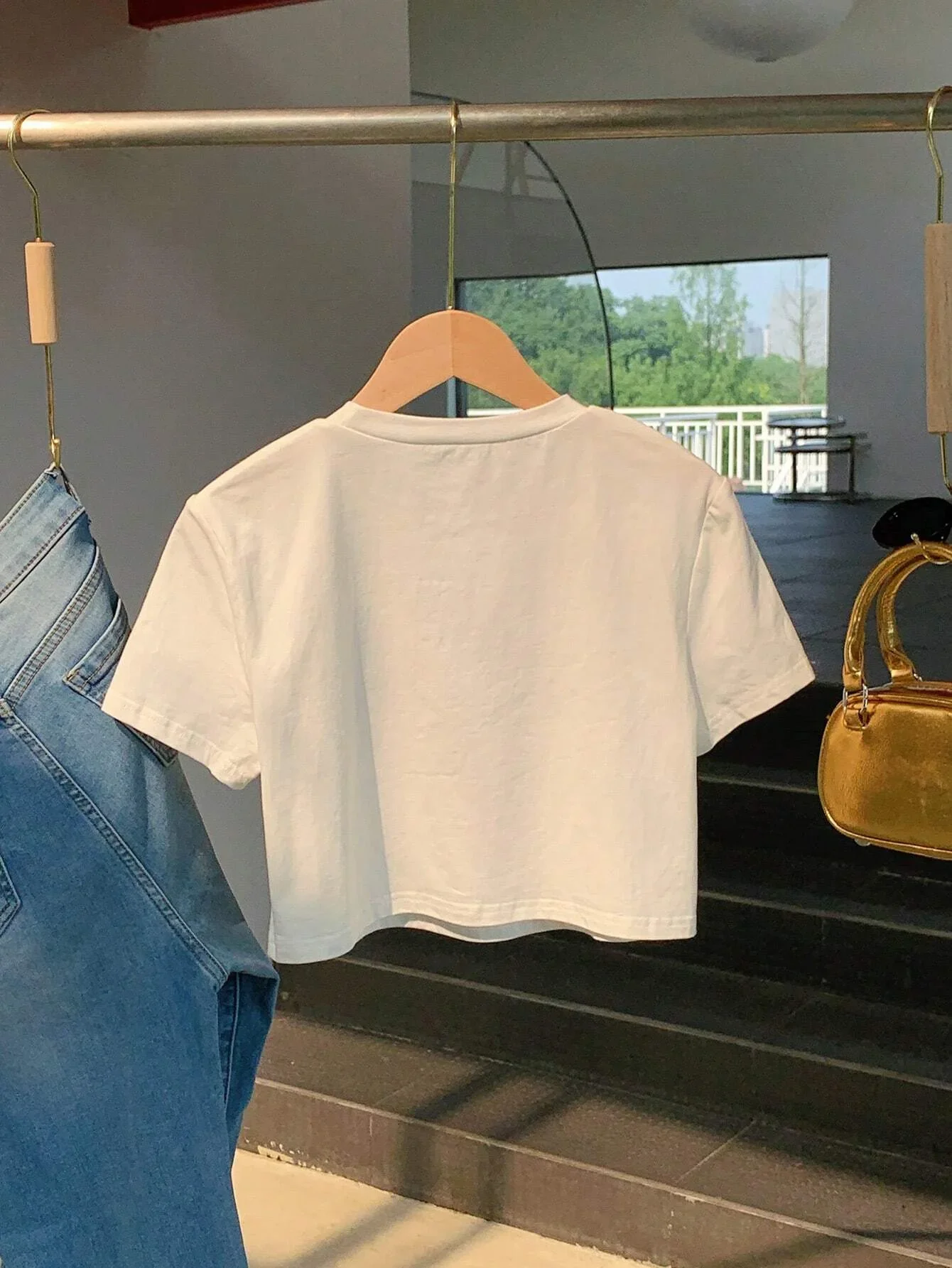 Casual T-shirt for Spring & Summer Women's Clothing Cherry Print T-shirt Short Sleeve Crew Neck Streetwear Summer Vintage