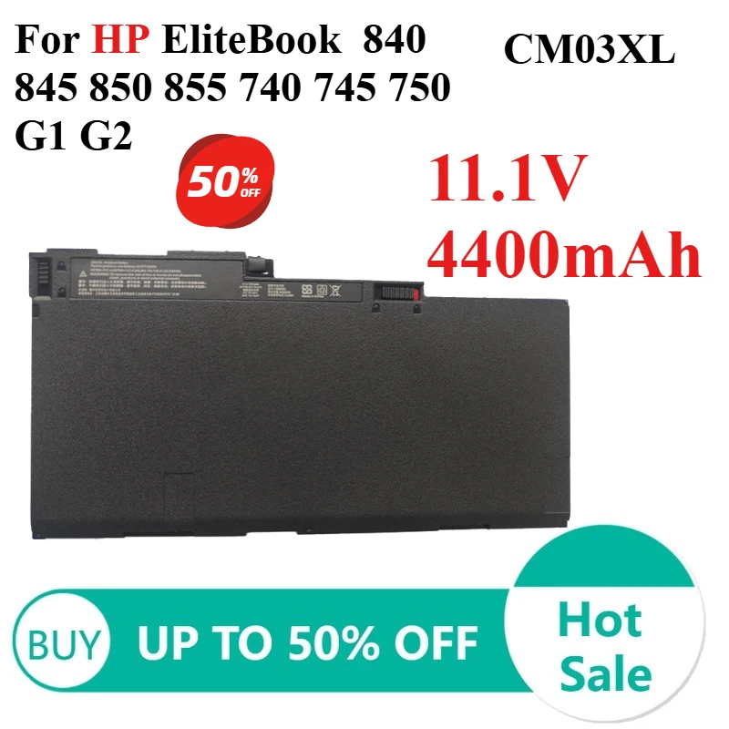 

4400mAh/50Wh CM03XL laptop battery for HP EliteBook CM03XL 840 845 850 855 740 745 750 G1 G2 Clearance Sale high quality