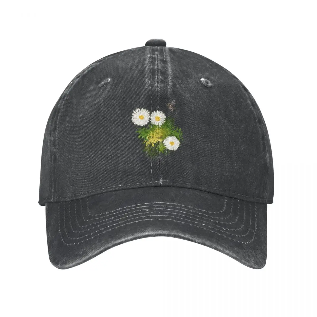 Flowers and Bee Cowboy Hat Golf Hat Man Bobble Hat Beach Outing Women's Beach Visor Men's