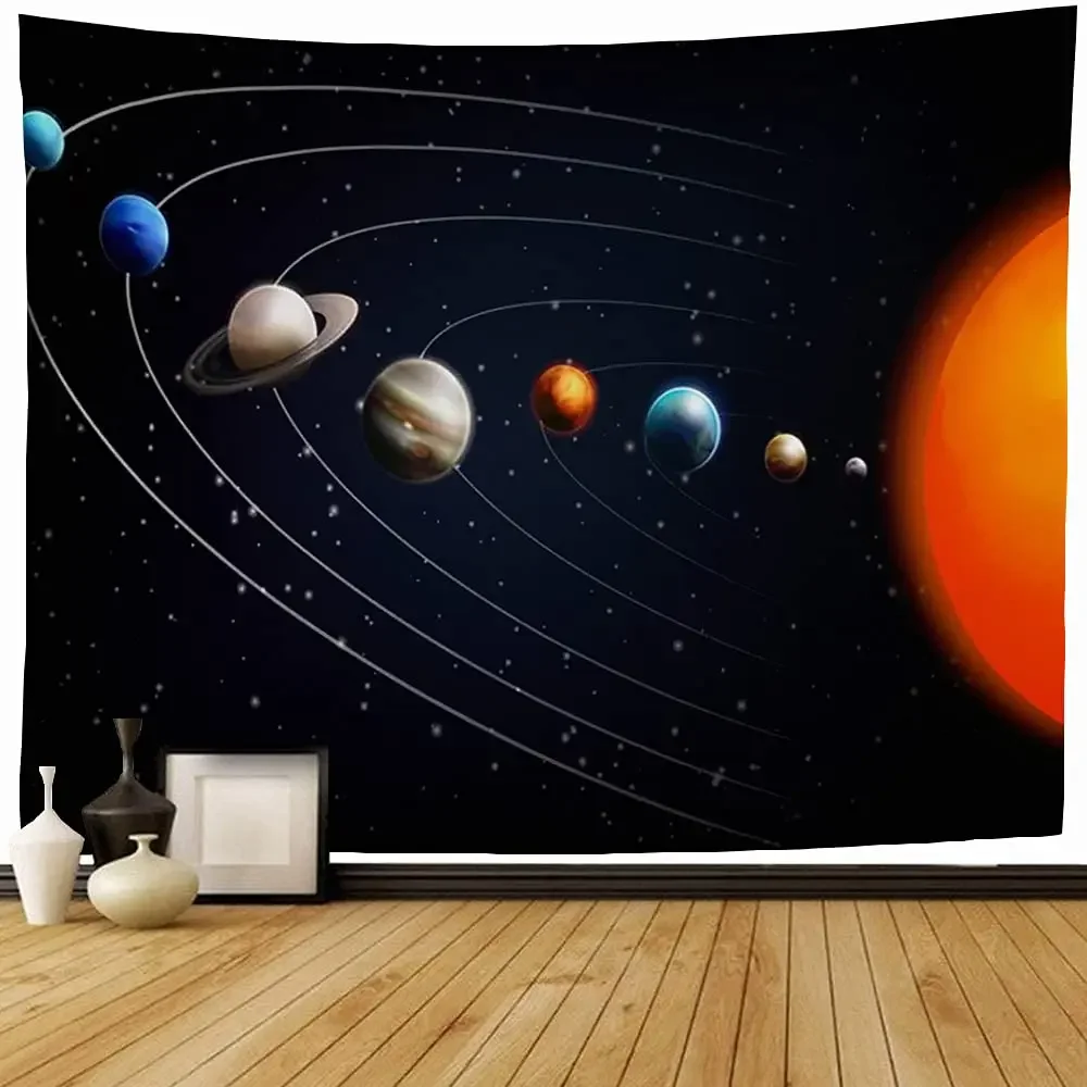 Galaxy Tapestry Outer Space Planet Tapestry Mysterious Universe Tapestry Wall Hanging Decor for Home Living Room Bedroom Dorm