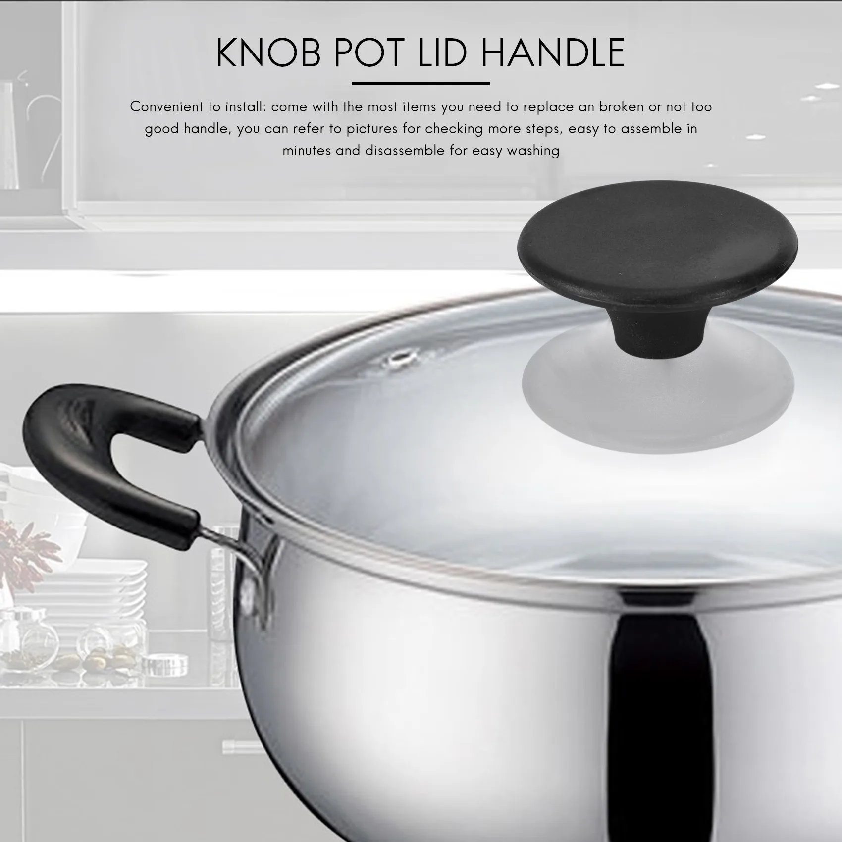 4-zestaw bakelitowe pokrętło piekarnika holenderskiego do holenderskiej Le Creuset, Aldi, Lodge emaliowane holenderskie