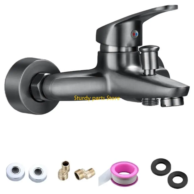 

97QC Смеситель для душа из цинкового сплава Настенный смеситель для ванны с одной ручкой