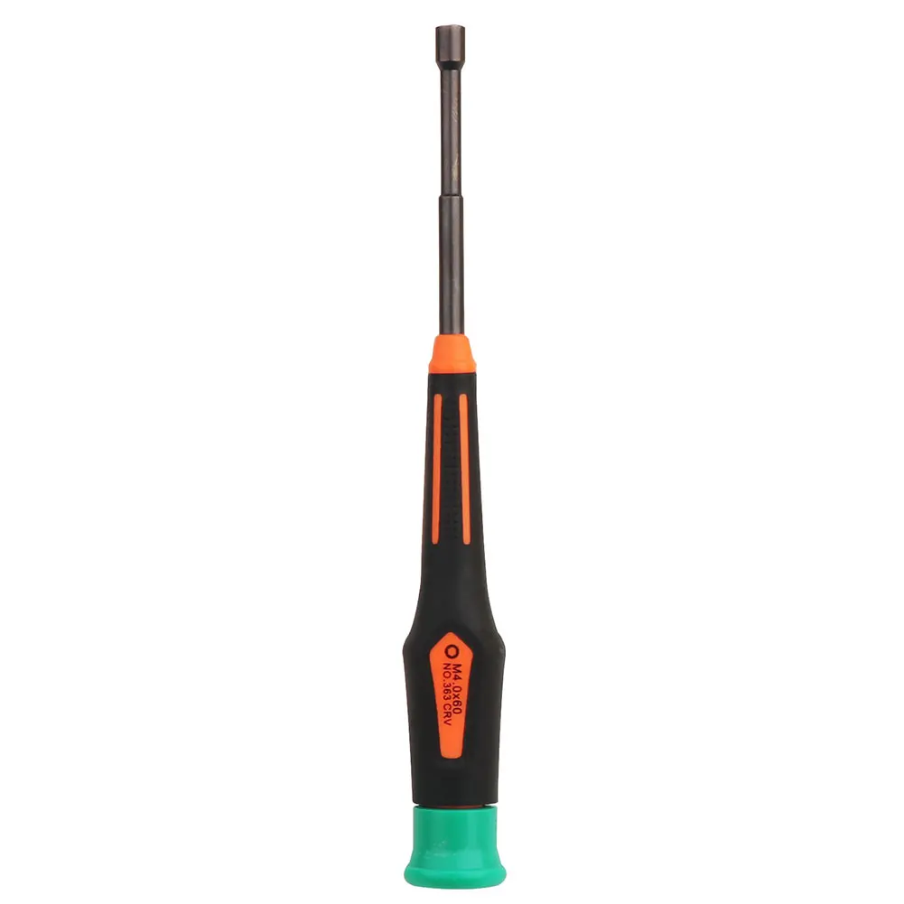Hexagon Screwdriver Metric 4mm Socket Wrench Hex Key Nut Driver Hand Tool for DIY Repair, Non-slip Grip