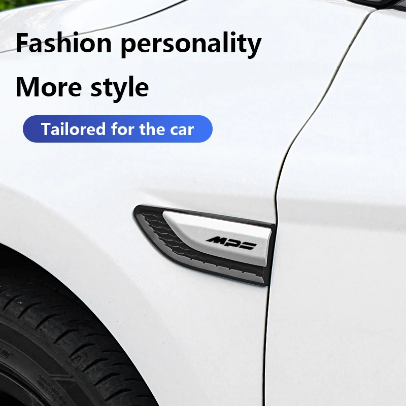 كلا الجانبين تصفيف السيارة الجبهة الحاجز تنفيس مصبغة كوة الكسوة ملصق لمازدا MP اكسسوارات السيارات الخارجي الشارات ملصق الكسوة
