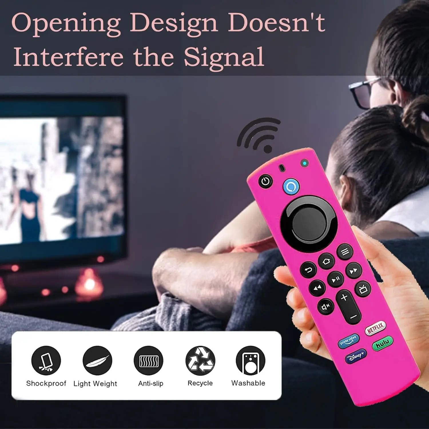 Silicone Protective Cover for Fire Stick 4K MAX 3rd Gen Remote Glow-in-the-Dark Anti-Drop Dustproof Case for Fire TV Control view 5