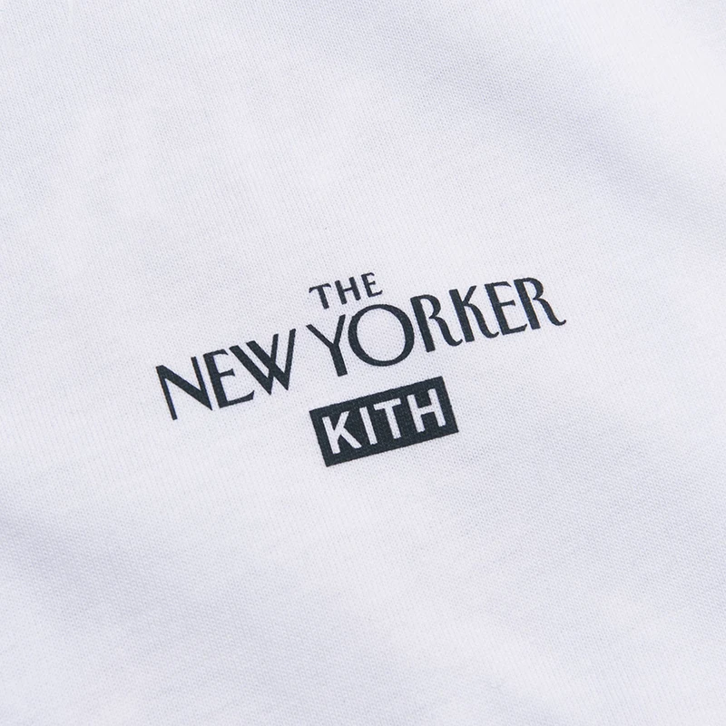  KITH NEW YORKER JUSTICEE round Neck Short Sleeve T-Shirt  Luther King Collaborative Youth Fashion All Seasons