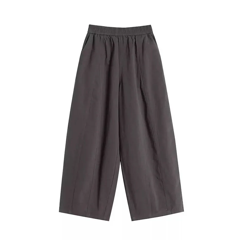 Japanese Style Baggy Machete Pants Women Retro Literary Streetwear Wide Leg Pants Female Spring Autumn Loose Casual Trousers image 6