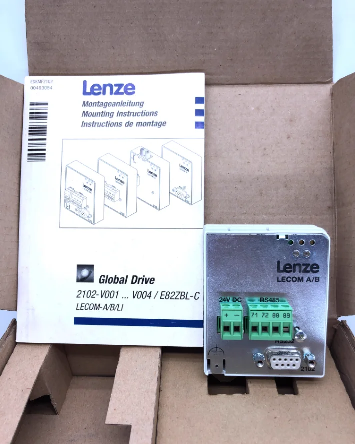 Original Lenze frequency converter module EMF2102IBCV001 EMF2102IBCV002 EMF2102IBCV003