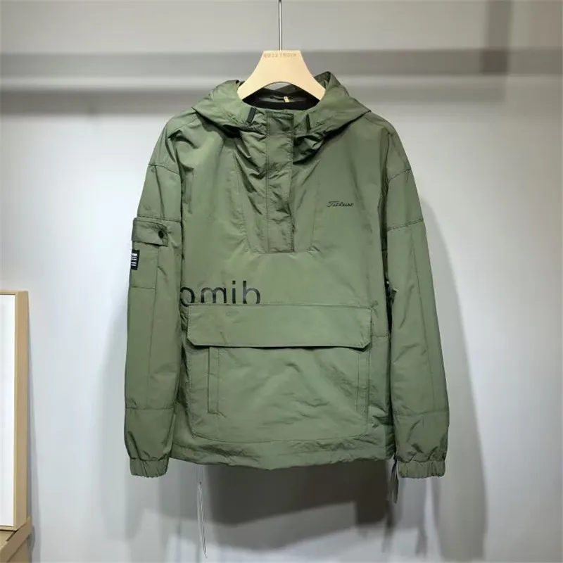 ملابس الغولف الرجال العلامة التجارية جولف ملابس غولف رجالية 2025 نمط جديد التجفيف السريع في الهواء الطلق تشغيل القمم هوديي ملابس الغولف الرجالية ملابس غولف جديدة