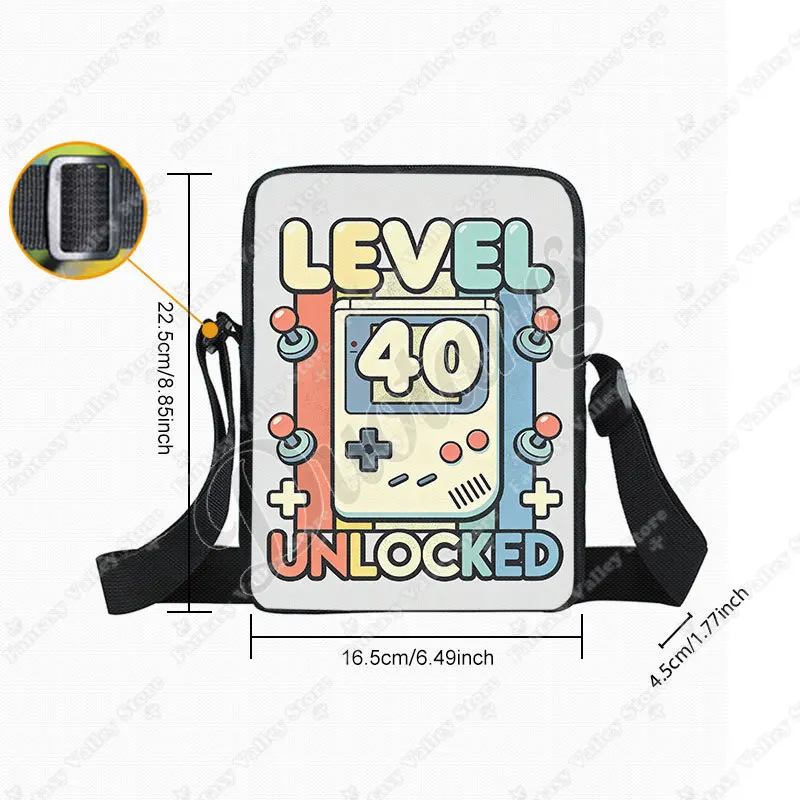 I Paused Game To Be Here Gamepad Graphic Print Crossbody Bag Video Gamepad Gamer Women Handbag Shoulder Bag Phone Holder