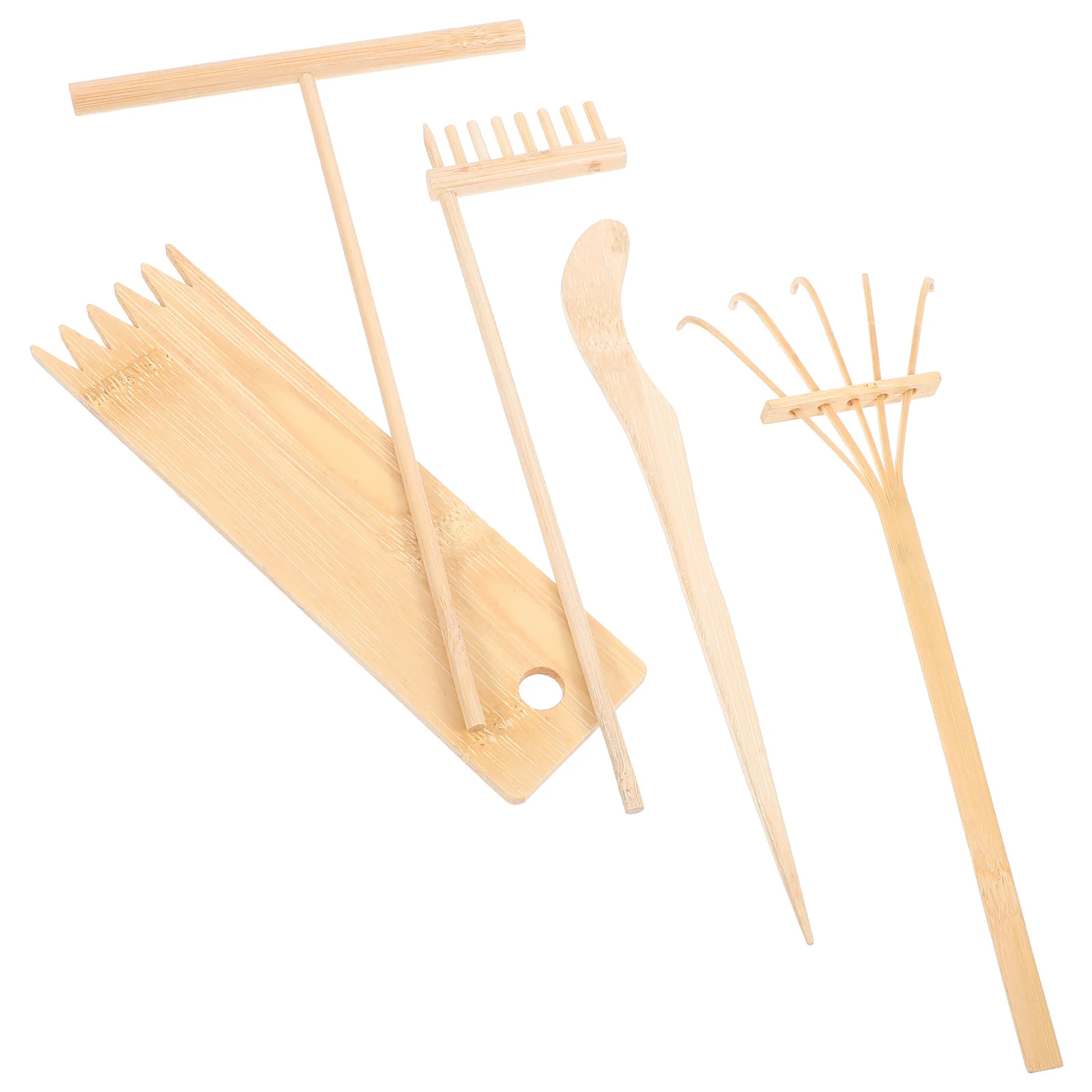 5 قطعة مجموعة أشعل النار الخيزران مكابس صغيرة ل زن حديقة اكسسوارات مكتب طاولة الرمل أداة عدة رمل طاولة الرمل أداة ديكور #6