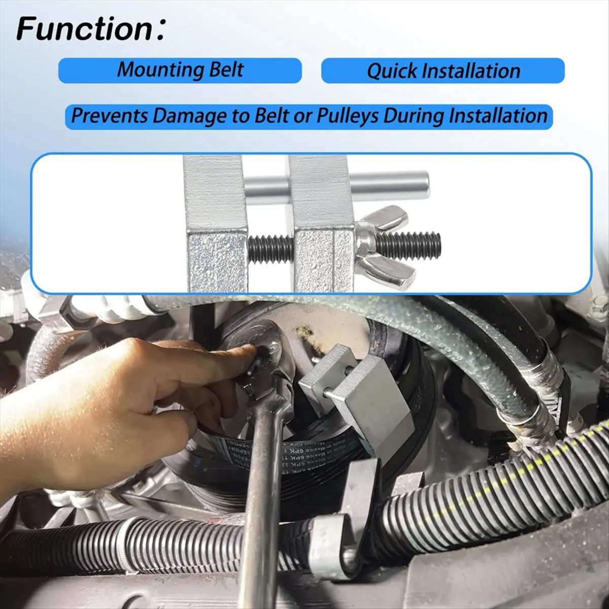 A73P 59350 Stretch Belt Installer for 3.5L & 3.7L Engines 2011 & Newer for 2019 & Newer 5.3L & 6.2L Engine