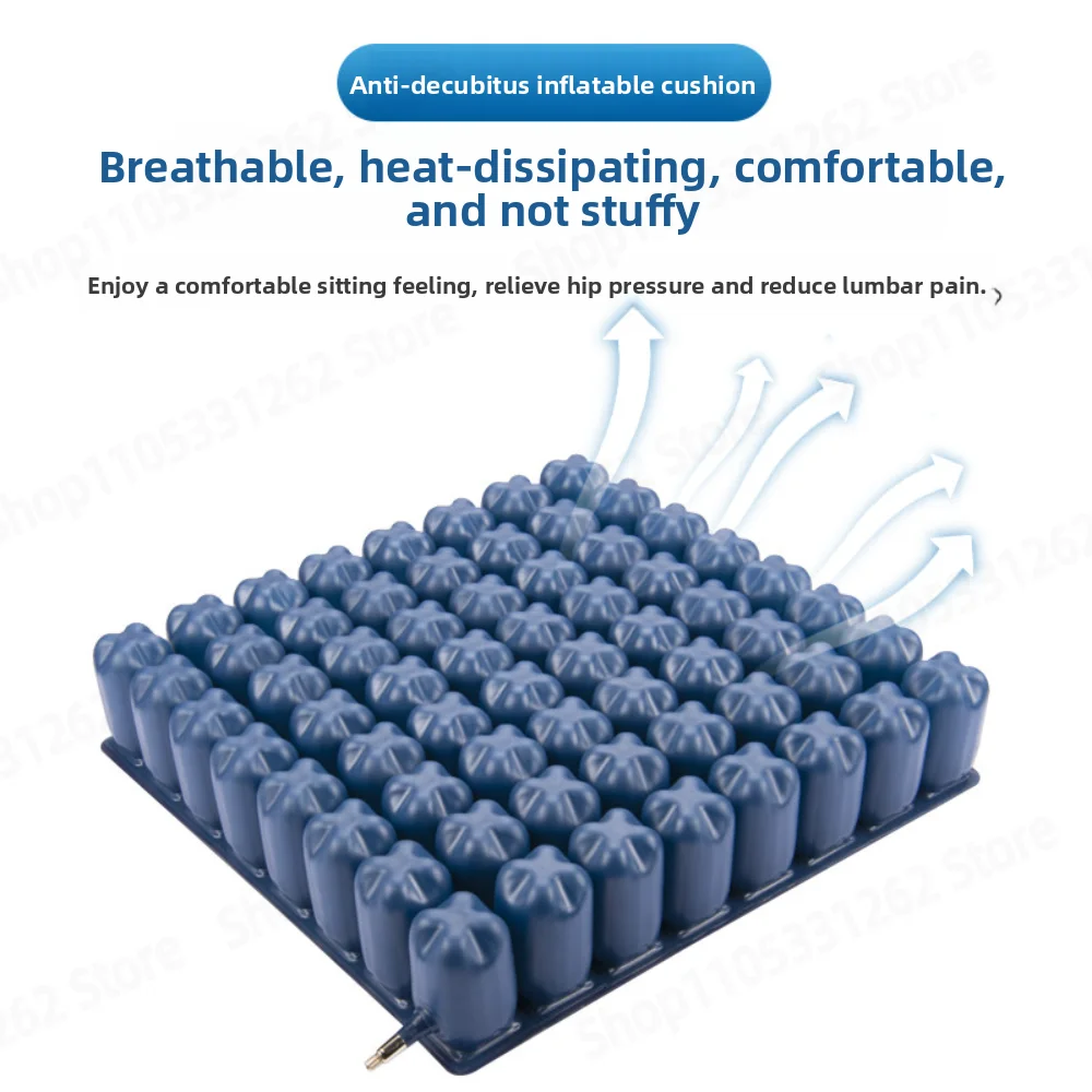 Electric Wheelchair Anti Bedsore Cushion Elderly Disabled Buttock Breathable Pressure Resistant Square Decompression Air Cushion