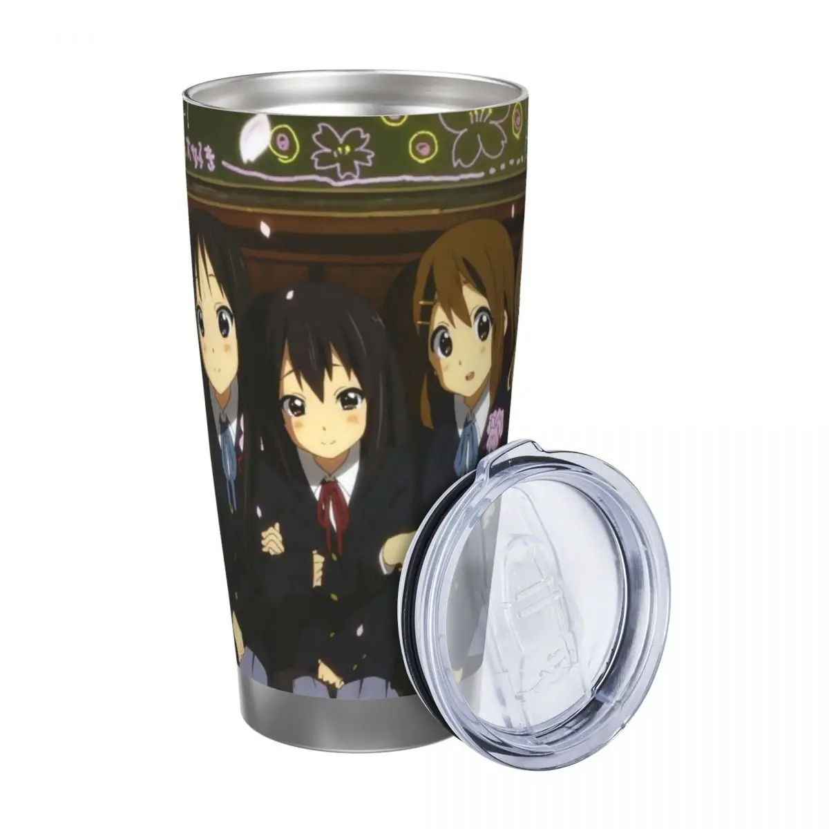 Japanese Anime K-On! 20oz Cup Large Capacity Car Mug Leak-proof Juice Coffee Cup Food Grade