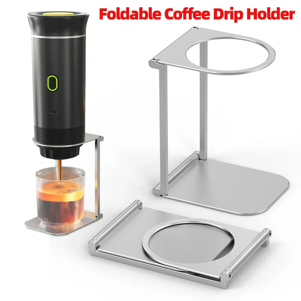 

Подставка для капельницы для кофе, складной держатель для капельницы из алюминиевого сплава, портативный кронштейн для кофемашины эспрессо, инструменты для бариста