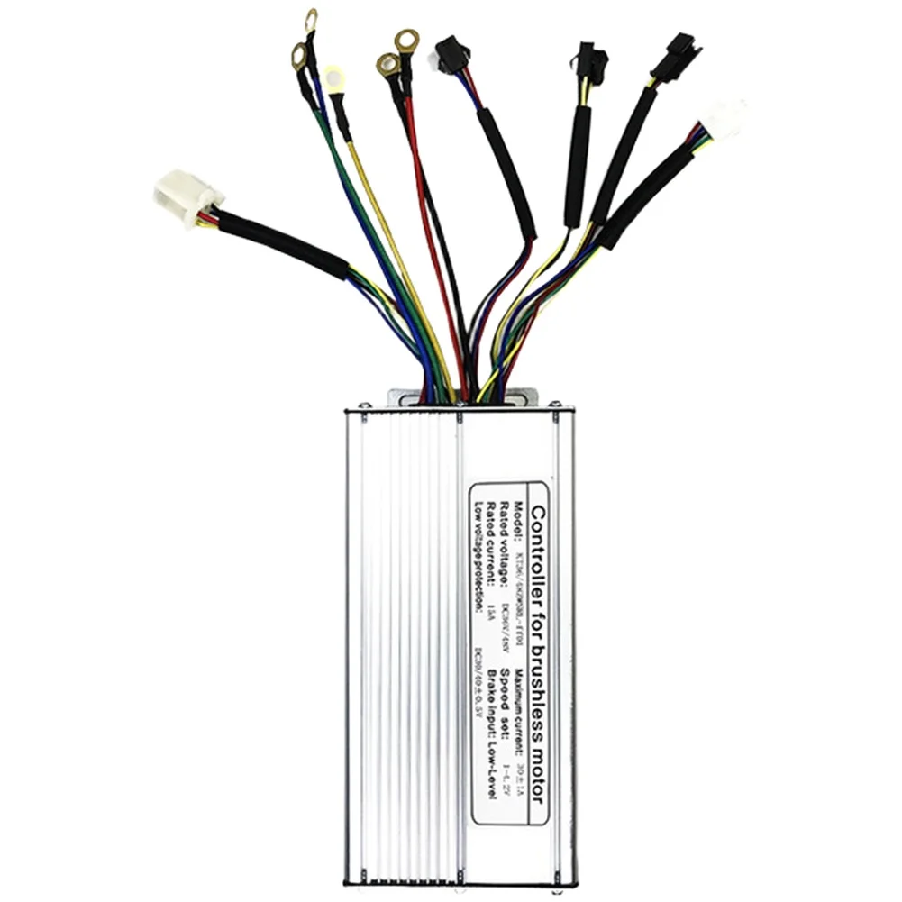 

Компактный контроллер прямоугольной волны 36 48 В 30 А для бесщеточного двигателя KT 1000 Вт, подходит для мотоцикла Ebike с функцией переднего освещения