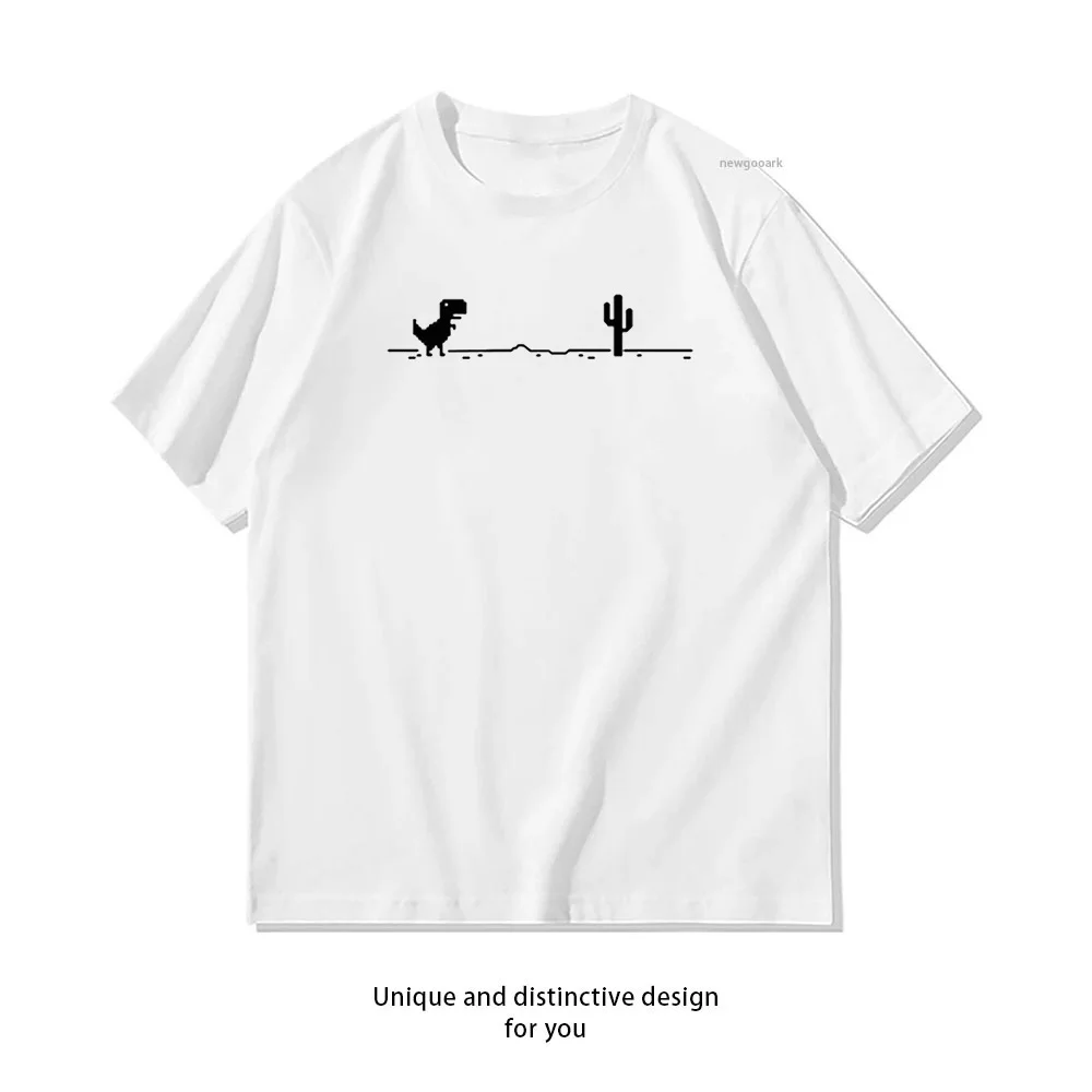 Dinosaur Cactus Offline Hilarious Witty Humor Funny woman man Casual cotton printed t shirts Adult streetwear camisetas tops tee