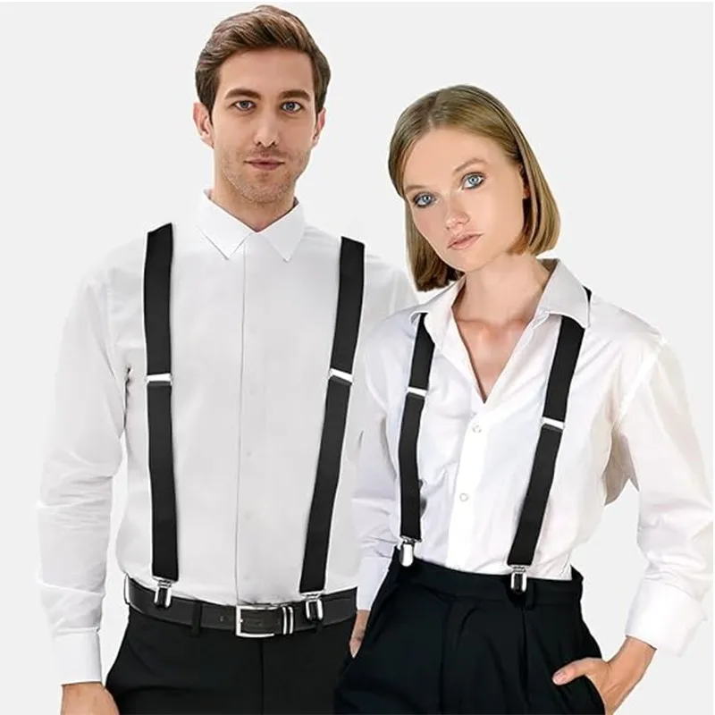 الحمالات للرجال السراويل الملابس الكبار الحمالات رجل قميص فستان المرأة حفل زفاف الصلبة الألوان دعوى تنورة مع الأشرطة الأقواس