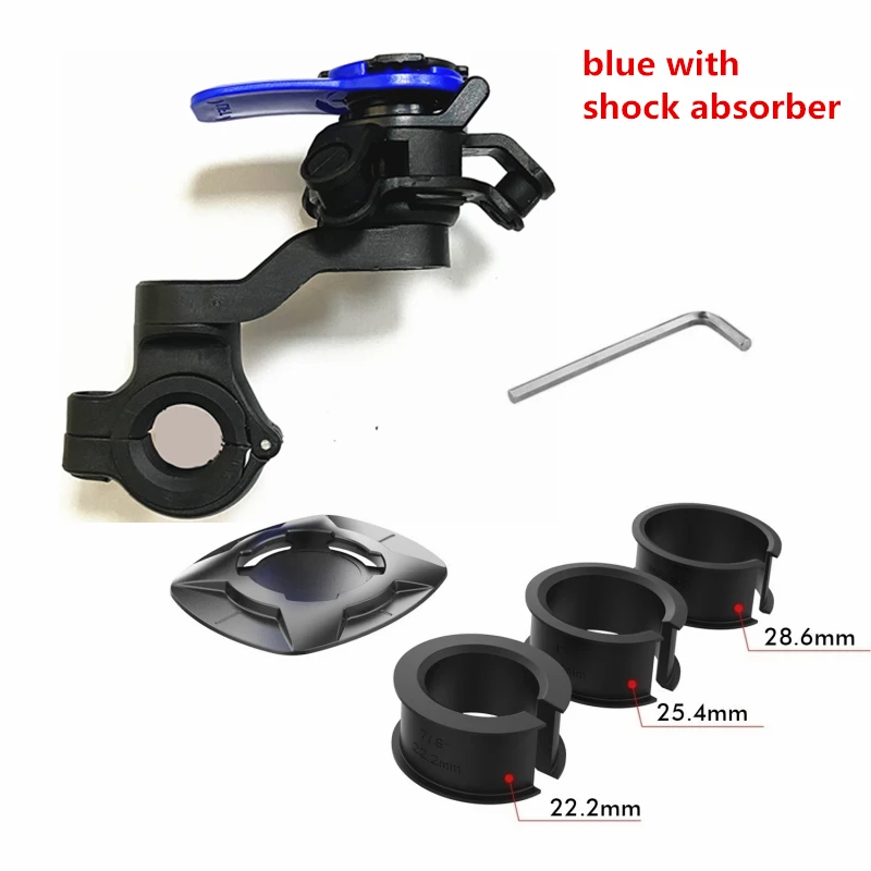 Fietstelefoonhouder Schokbestendig Absorber Absorptiemodule Motorfiets MTB Scooter Fietsstuur Beveiliging Quick Lock Stand