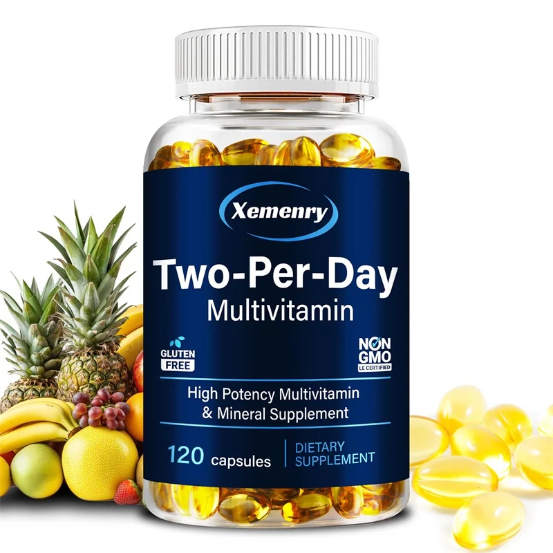 Two-Per-Day Multivitamin - Supports Bone & Immune Health, Boosts Energy, Improves Absorption, Antioxidant, Gluten-free, Non-GMOS