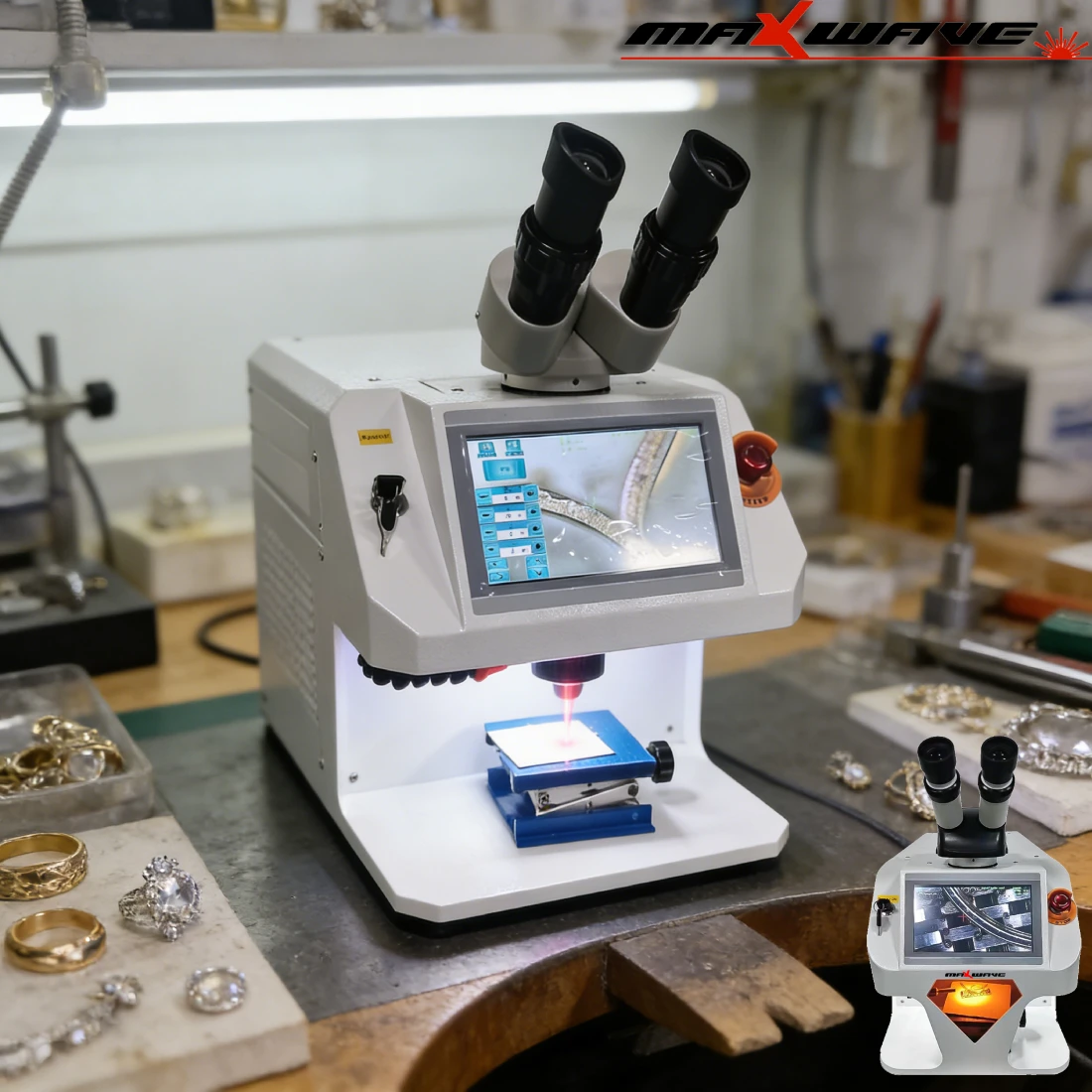 Mini Portable Micro laser precise jewelry welding Laser spot welding machine YAG spot welder for Nickel Titanium Stainless