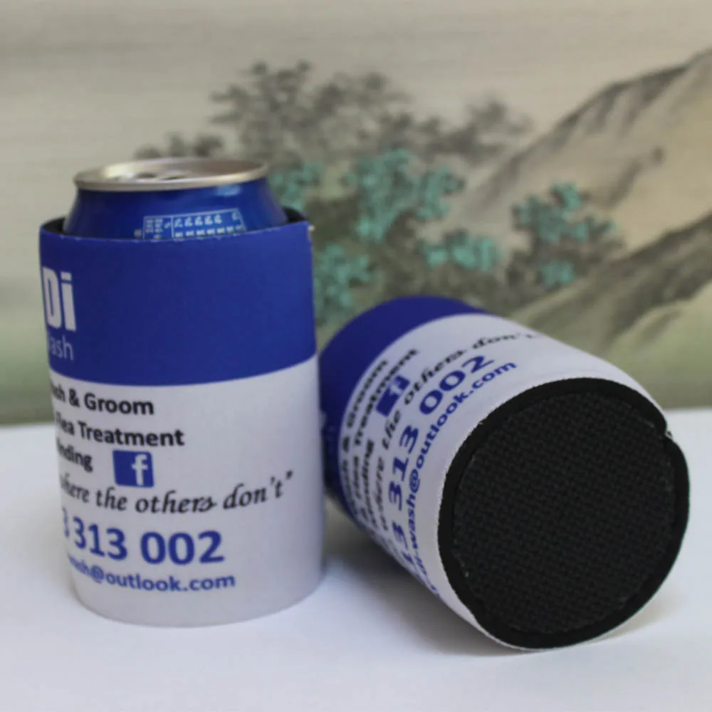 300pcs Custom Beer Can Cooler Sleeves Bulk Personalized Insulated Beverage Bottle Holder with Text for Wedding Birthday Party