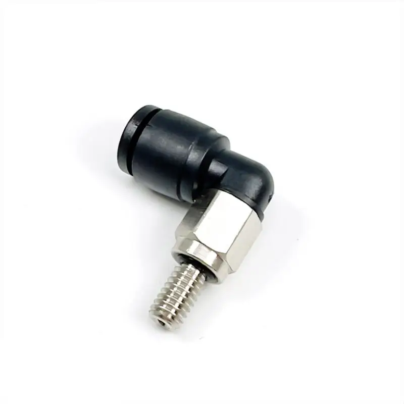 【CCA】1pcs Mini Pneumatic Connector 7MM Extended Thread PL4-M4 PL4-M5 M6 Quick Push-in Fitting